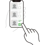 Online Voting Smartphone SVG Icon